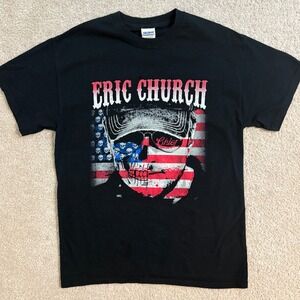 Gildan Eric Church‎ Blood Sweat & Beers Tour Graphic Men T-Shirt Medium